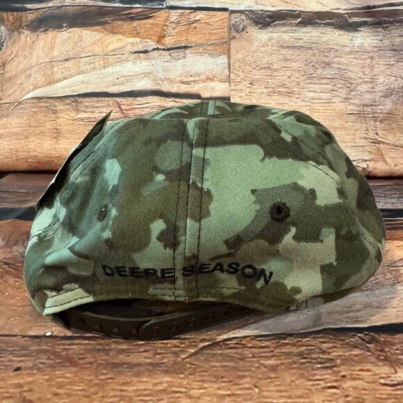John Deere Hat Camouflage Snapback Men's Adjustable "Deere Season" Cap - Picture 3 of 10